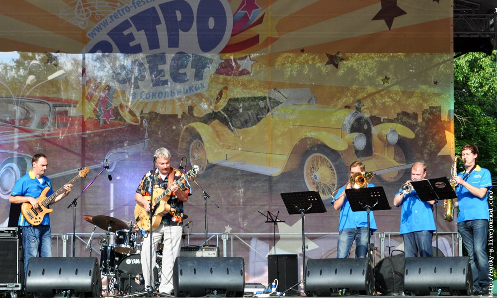 Николай Садиков Blues Party Orchestra Ретро-Фестиваль в Сокольниках 21.07.2012