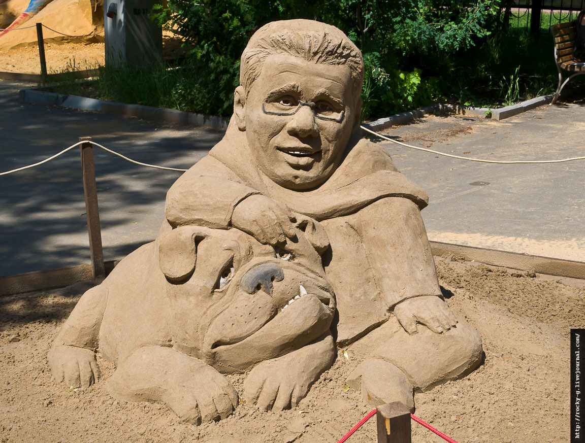 Песчаные скульптуры в Сокольниках. «Мир кино и мультфильмов»